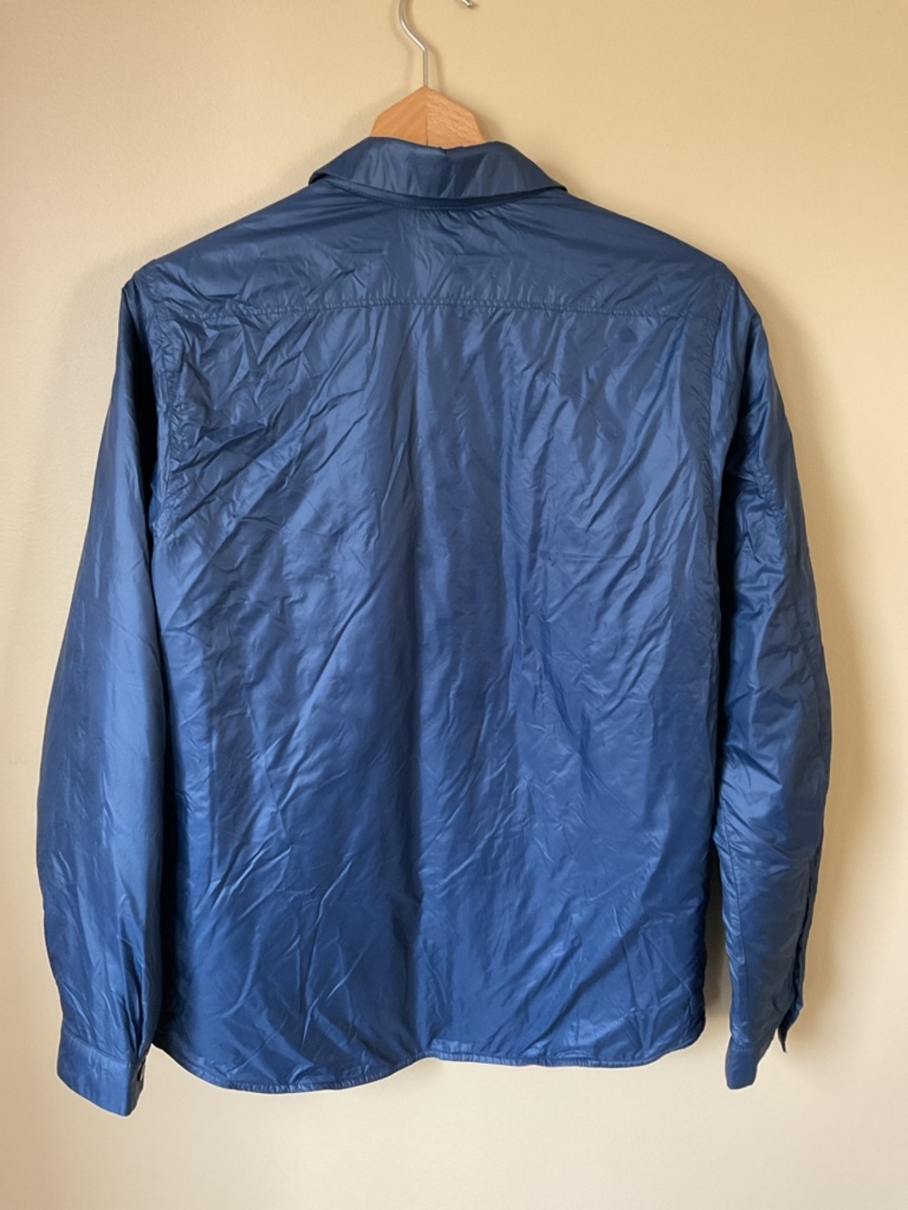 SWIMS Men's Navy Lightweight Shirt Jacket with Burgundy Interior - Picture 7 of 7